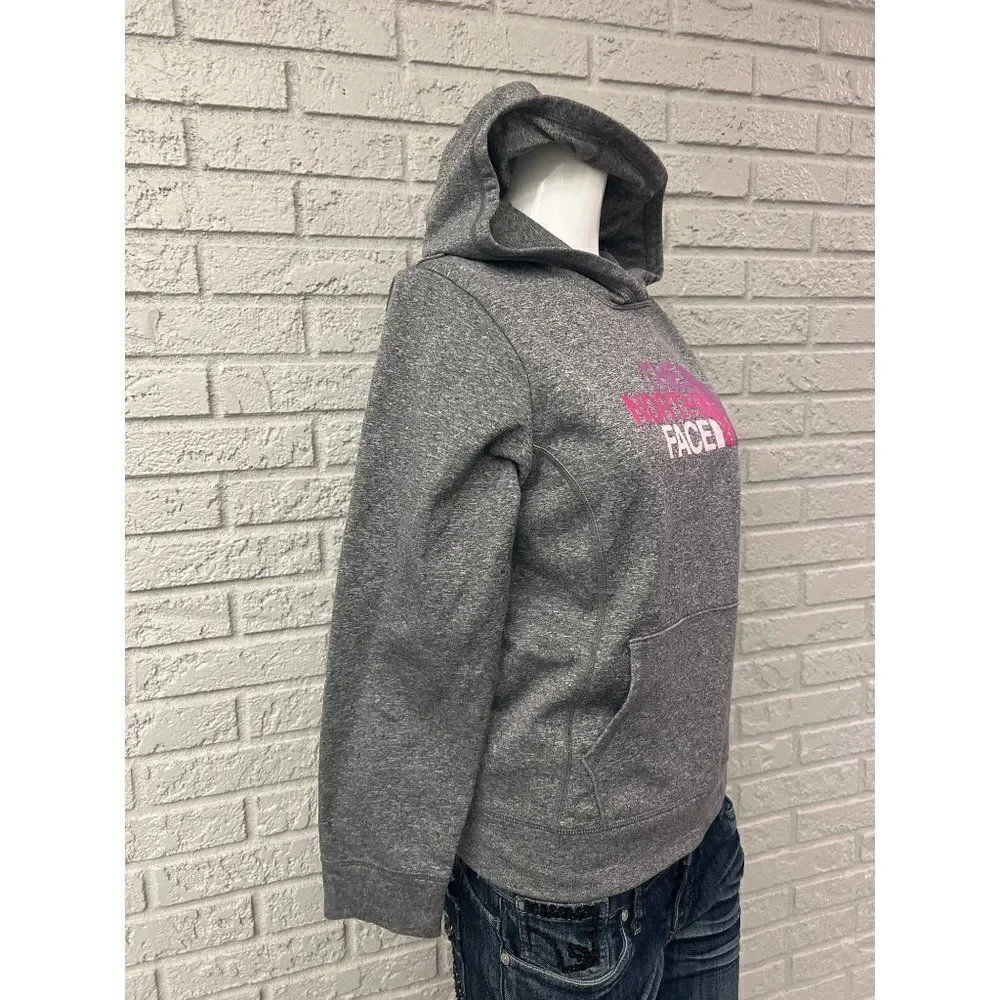 The North Face Girls Gray Hoodie Sweater Size XL